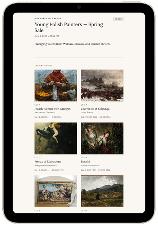 Art Auction App | Information Architecture